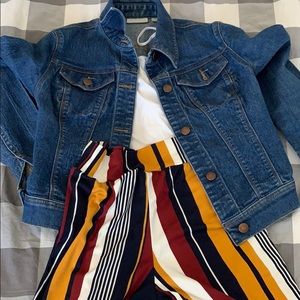 Striped bohemian/western bellbottoms